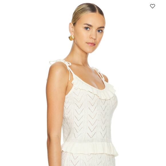 Spell Lou Lou Knit Cami in Snow size Medium - Picture 1 of 5